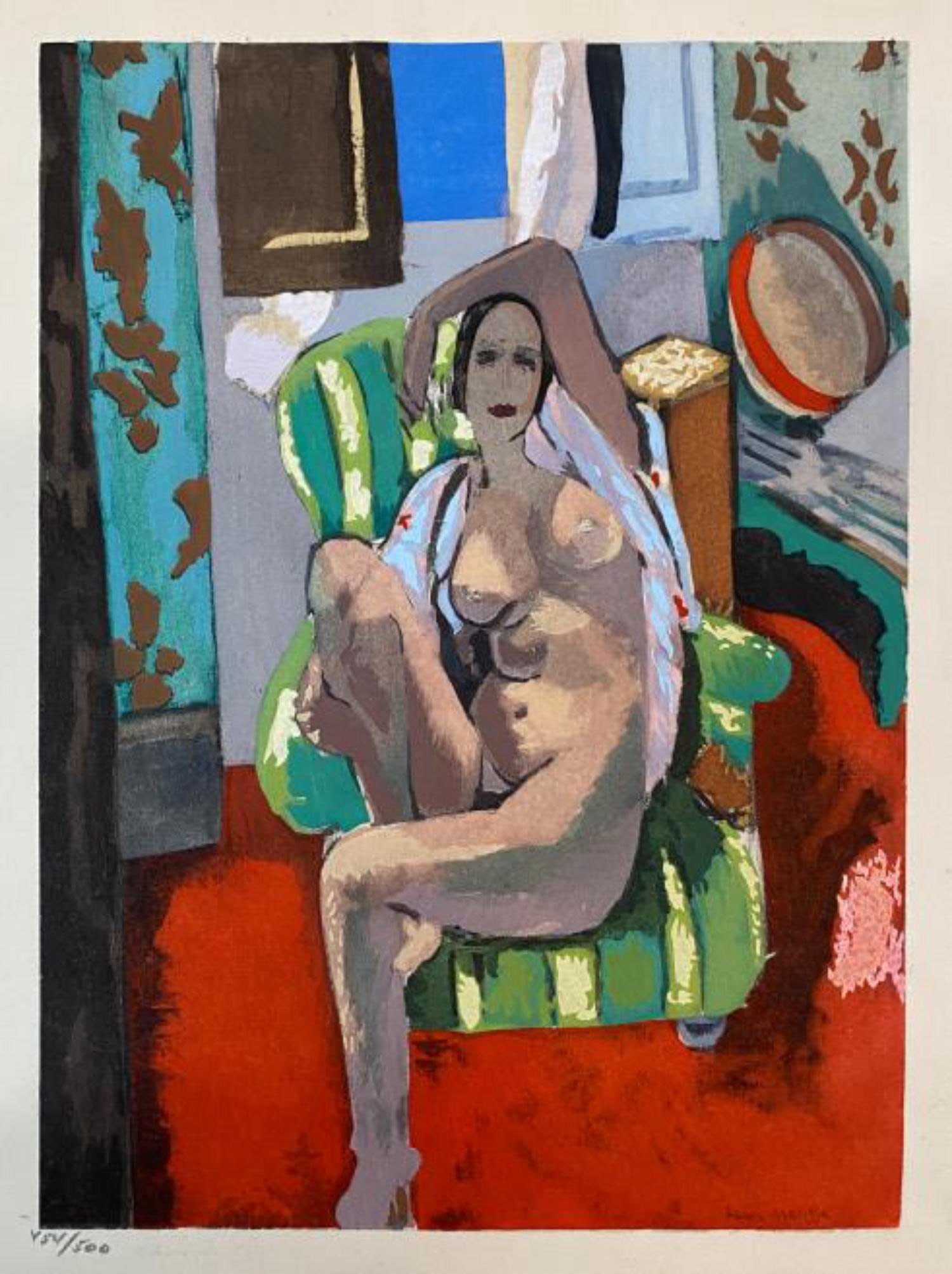 Henri Matisse - Untitled 52: Artist: Henri Matisse Title: Untitled 52 Year: 1948 Dimensions: 11in. by 9in. Edition: From the rare and limited edition of 500 Medium: Original lithograph on p
