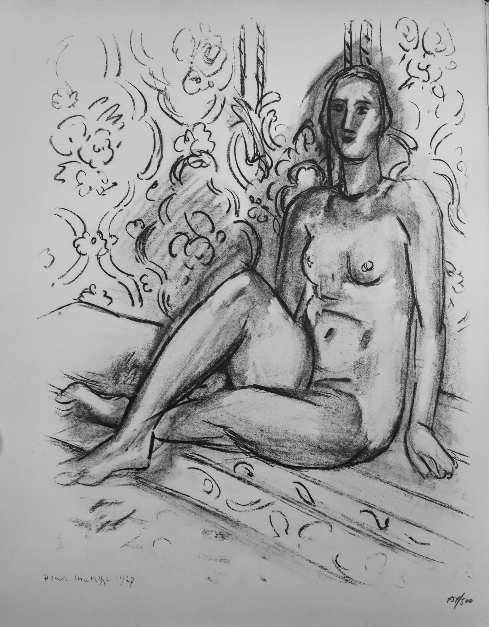 Henri Matisse - Les Bras from "XX Siecle No .4" (After): Artist: Henri Matisse Title: Les Bras from "XX Siecle No .4" Year: 1926 Dimensions: 11in. by 8.75in. Edition: From the rare limited edition of 500 Publisher: San Lazzaro Paris Suite: XXe Siecle 3