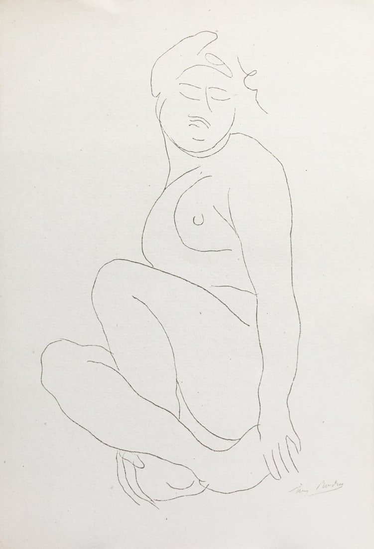 Auguste Rodin - Untitled XIV from Elegies Amoureuses d'Ovide: Artist: Auguste Rodin Title: Untitled XIV from Elegies Amoureuses d'Ovide Year: 1935 Dimensions: 7 5/8in. by 11 1/4in. Edition: From the Rare Limited Edition of 250 Publisher: Histoire de la