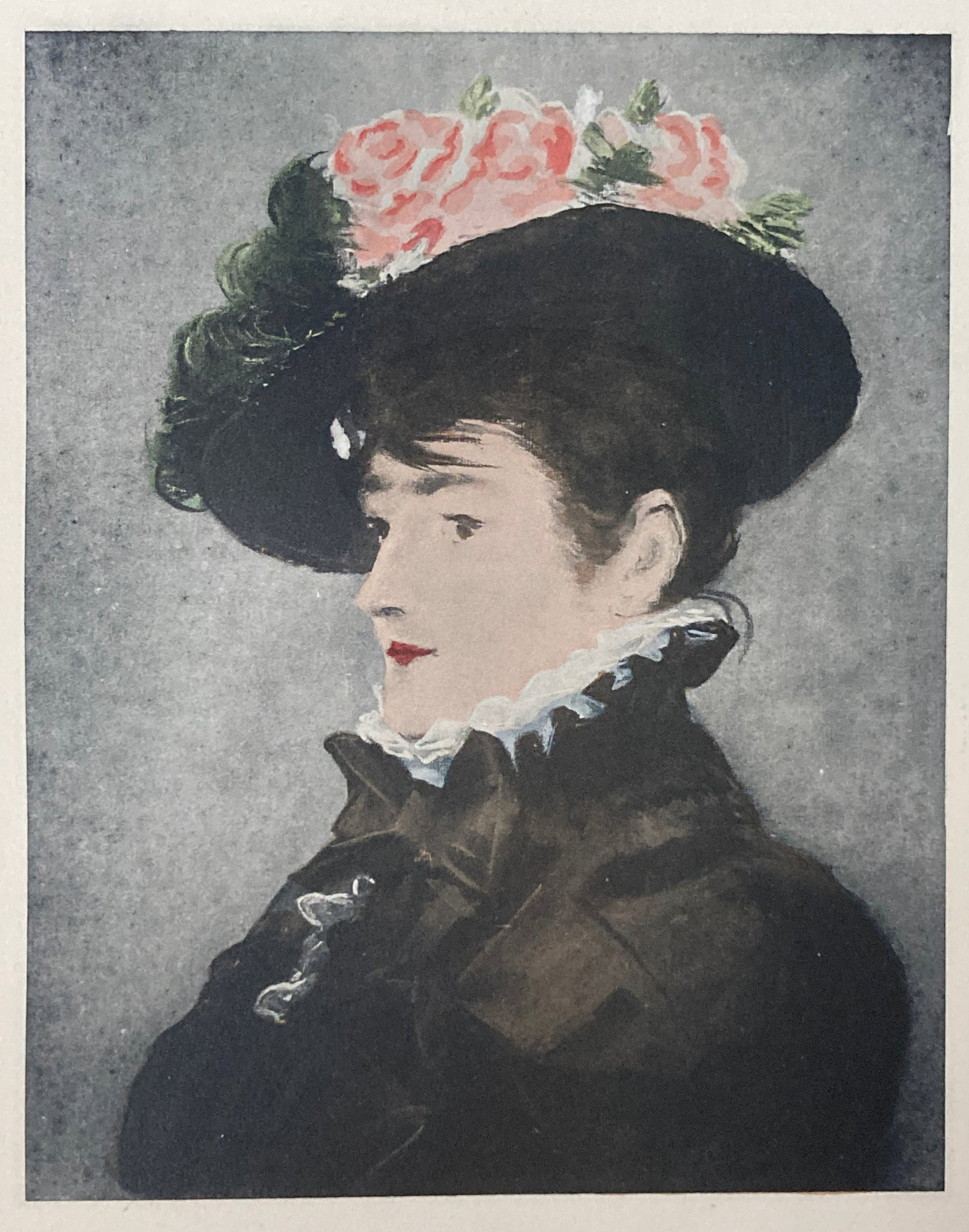 Edouard Manet (After) - Portrait De M M Au Chapeau Noir (1 of 1)