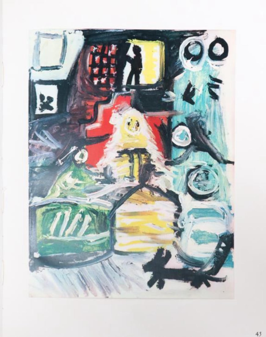 Pablo Picasso (After) - Les Menines: Artist: Pablo Picasso (After) Title: Les Menines Year: 1957 Dimensions: 7.5in. by 9in. Edition: From the rare limited edition of 100 Publisher: Editions Cercle D'art Paris Suite: Les Menines Et La