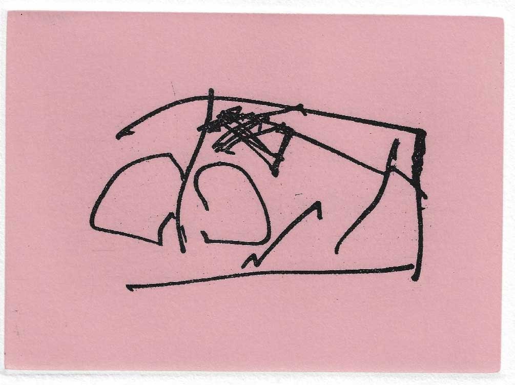 Robert Motherwell - Eolus: Artist: Robert Motherwell Title: Eolus Year: 1988 Dimensions: 4 1/4 x 6 in. Edition: IV from the limited Printer's Proof edition of V, aside from the edition of 40