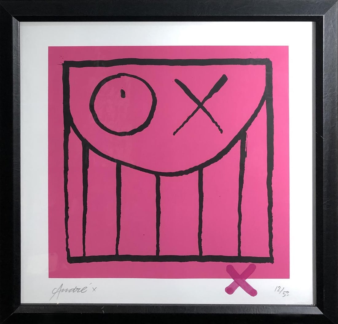 Andre Saraiva - Mr. A: Artist: Andre Saraiva Title: Mr. A Year: 2014 Dimensions: 20in. by 20in. Edition: From the rare limited edition of 50 Publisher: Free Arts NYC Medium: Hand embellished screenprint Condition: