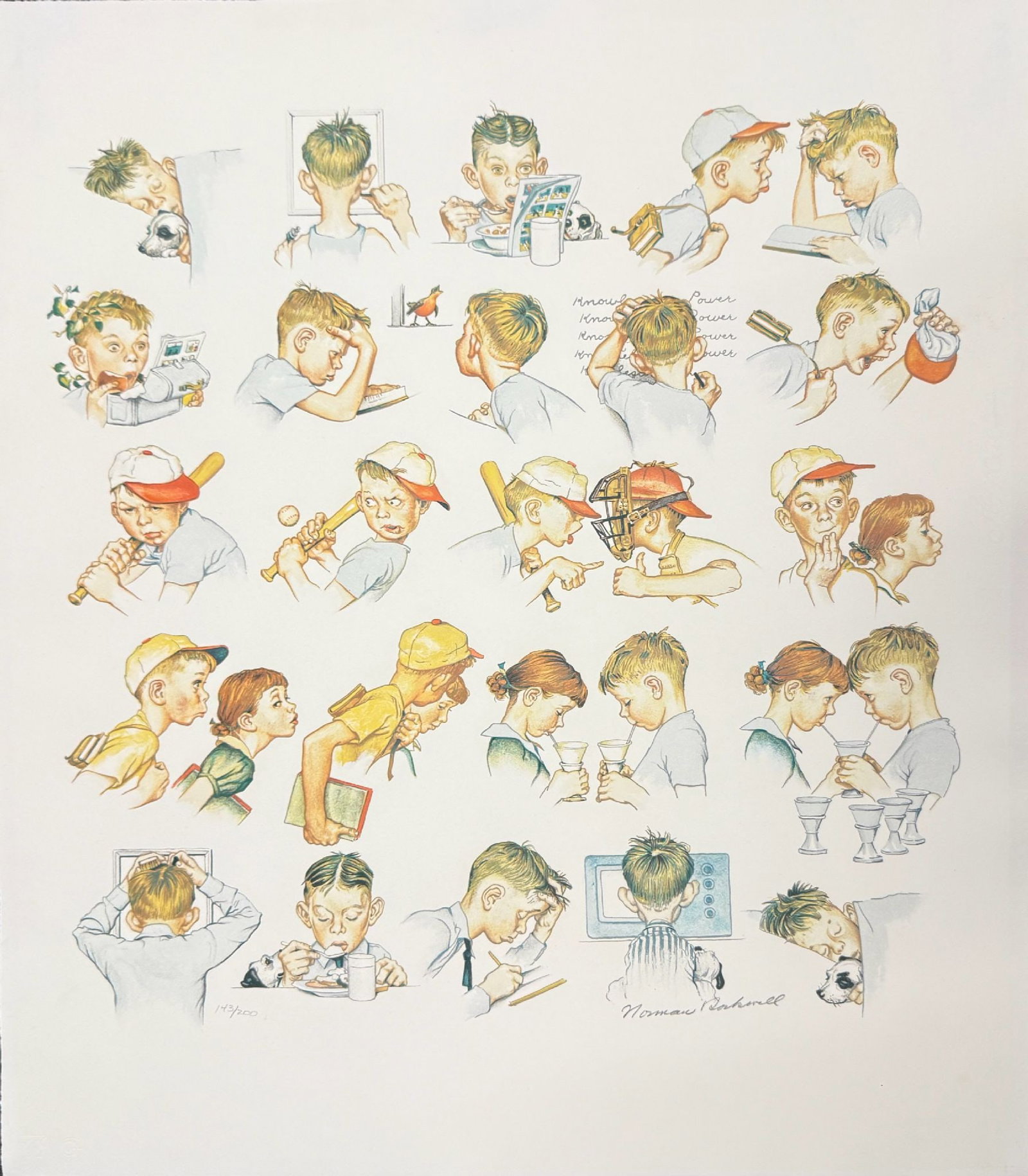 Norman Rockwell - A Day in the Life of a Boy