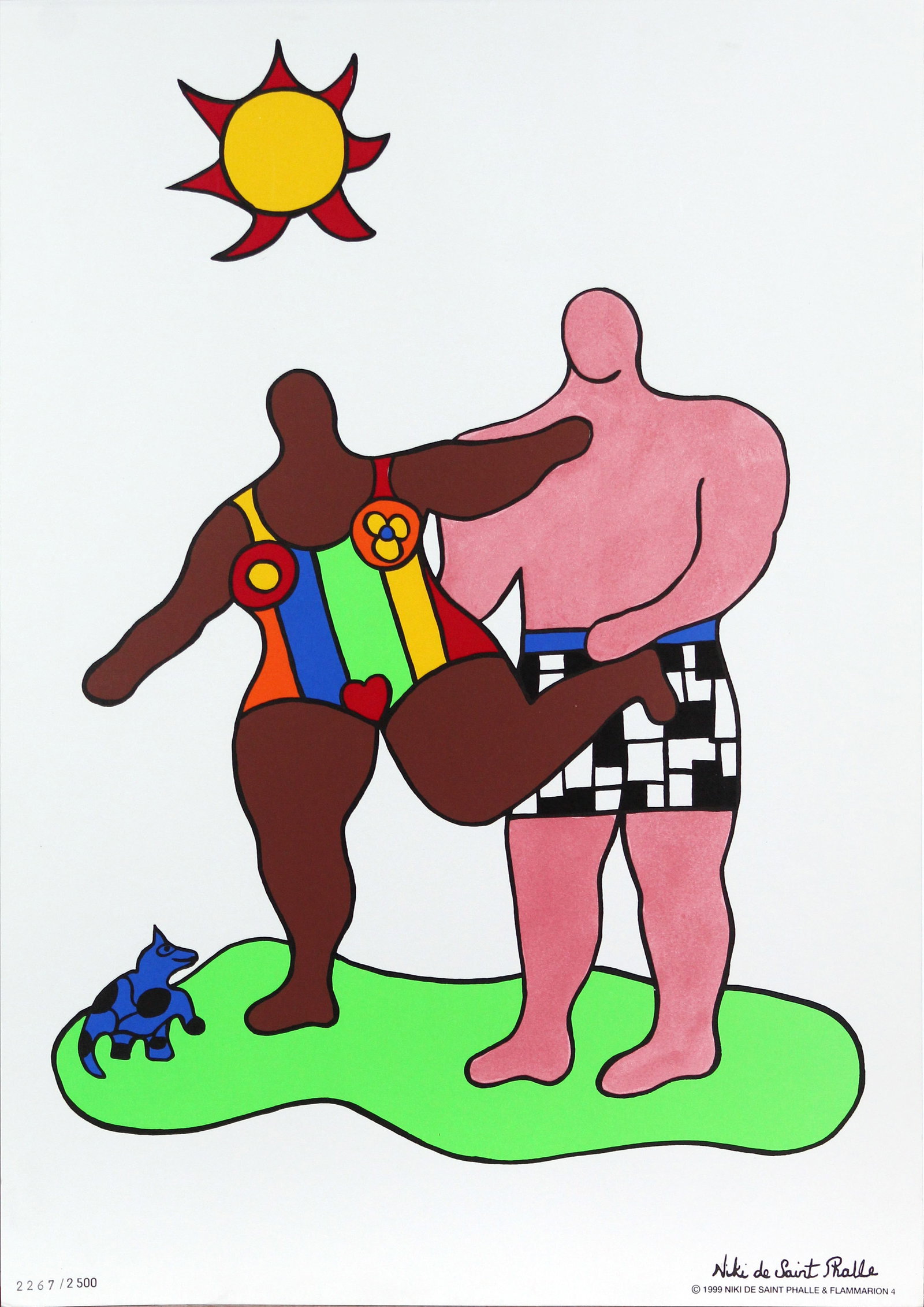 Niki de Saint Phalle - Le Soleil: Artist: Niki de Saint Phalle Title: Le Soleil Year: 1999 Dimensions: 20in. by 14in. Edition: From the limited edition of 2500 Publisher: Niki de Saint Phalle and Flammarion 4 Medium: Original