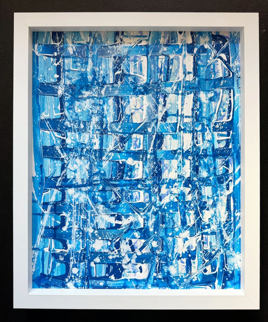 Matthew Steinberg - Flannel: Artist: Matthew Steinberg Title: Flannel Year: 2024 Dimensions: 17 1/2 x 22 in. Edition: Hand painted One-of-a-kind Piece Suite: Splatter Medium: Original Hand painted Acrylic Condition: Excellent