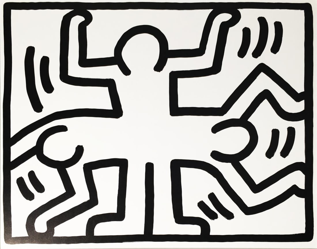 Keith Haring - July: Artist: Keith Haring Title: July Year: 1989-1990 Dimensions: 12in. by 14in. Edition: From the Rare Limited Edition Publisher: Pop Shop Suite: Col