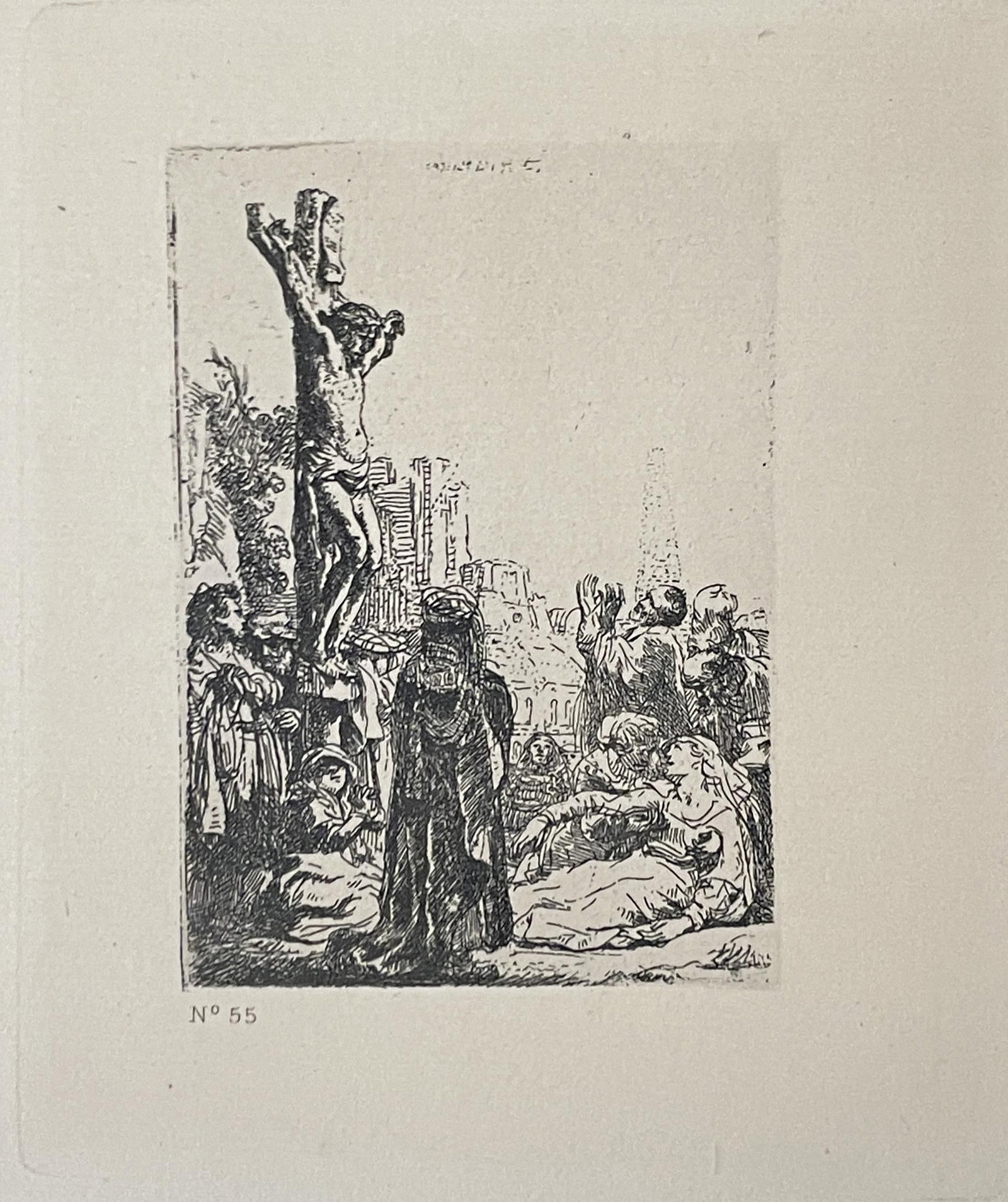 Rembrandt van Rijn - Jesus En Croix: Artist: Rembrandt van Rijn Title: Jesus En Croix Year: 1897 Dimensions: 17 5/8in. by 12 3/8in. Edition: From the rare limited edition of 500 Publisher: A. Quantin Paris Suite: L Ouvre de Rembrandt