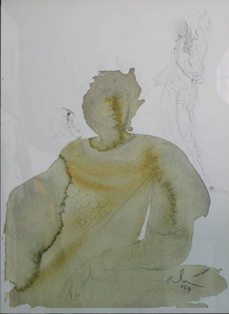 Salvador Dali - Licet Tributum Dare Caesari: Artist: Salvador Dali Title: Licet Tributum Dare Caesari Year: 1969 Dimensions: 19.5in. by 14.25in. Edition: Numbered from the limited edition of 1455 Publisher: Rizzoli Editions Milan Suite: Biblia