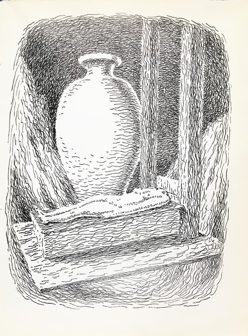 Rene Magritte - Untitled (The Vase): Artist: Rene Magritte Title: Untitled (The Vase) Year: 1948 Dimensions: 10in. by 7 3/8in. Edition: From the Rare Limited Edition Publisher: La Boetie Editions Suite: Les Chants de Maldoror Medium: