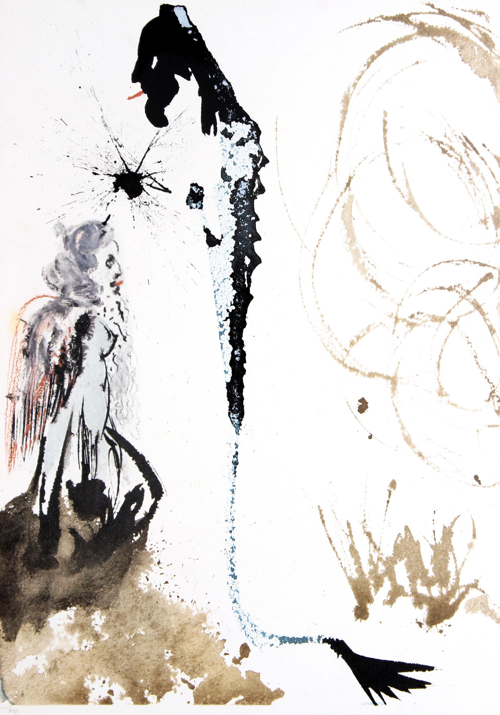 Salvador Dali - Plate 72 from "Biblia Sacra": Artist: Salvador Dali Title: Plate 72 from "Biblia Sacra" Year: 1969 Dimensions: 19in. by 13.75in. Edition: From the limited edition of 1499 Publisher: Rizzoli Editions Milan Suite: Biblia Sacra