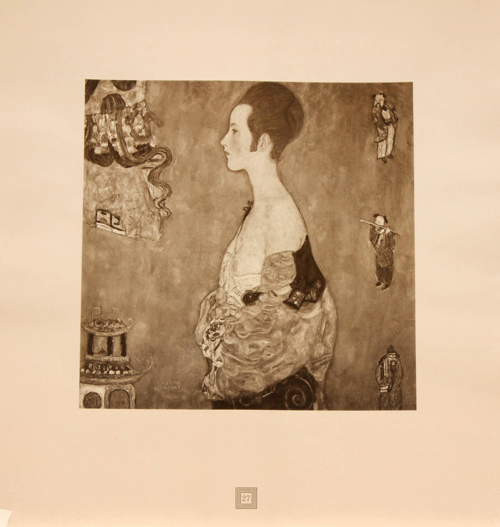 Gustav Klimt (After) - Madchen in Profile