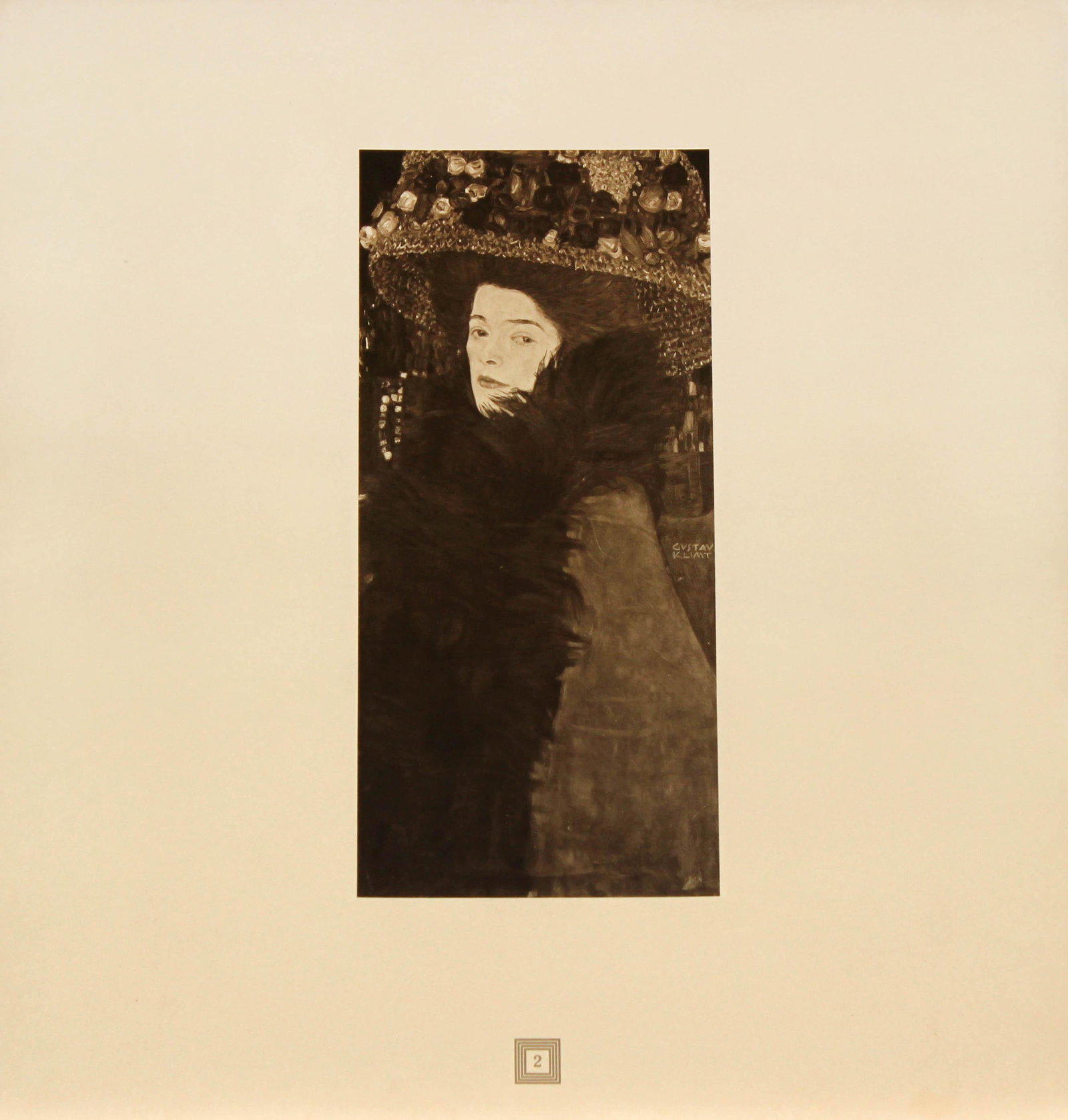 Gustav Klimt (After) - Dame mit Blumenhut: Artist: Gustav Klimt (After) Title: Dame mit Blumenhut Year: 1931 Dimensions: 19in. by 18in. Edition: 108 from the limited edition of 500 Publisher: Austrian St