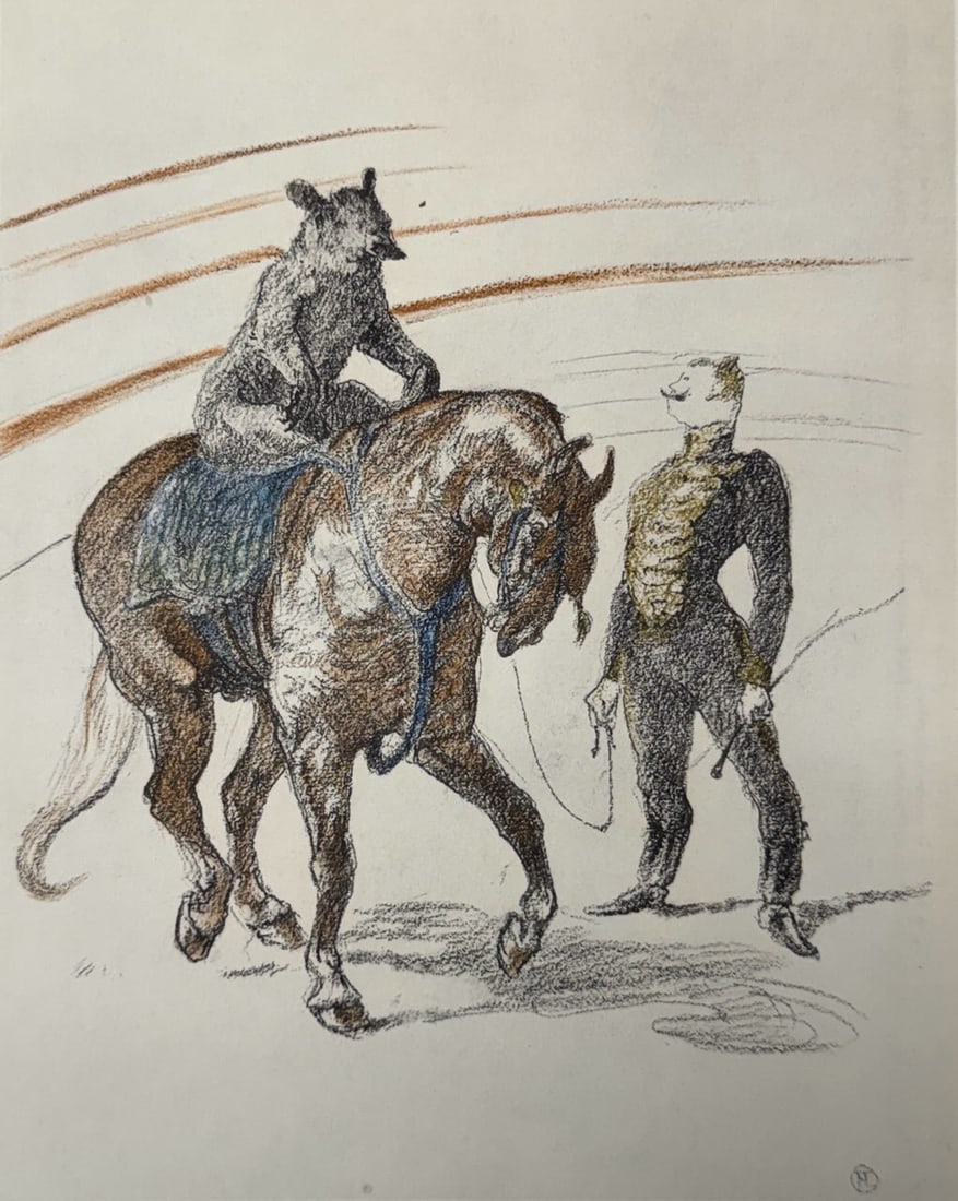 Henri de Toulouse-Lautrec (After) - Untitled Lithograph from ""The Circus"": Artist: Henri de Toulouse-Lautrec (After) Title: Untitled Lithograph from ""The Circus"" Year: 1952 Dimensions: 8 1/2 x 12 in. Edition: From the Edition of 1500 Publisher: Andre Sauret, Mourlot Paris