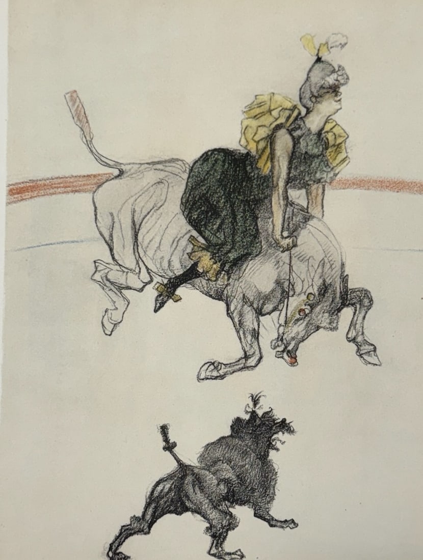 Henri de Toulouse-Lautrec (After) - Untitled Lithograph from ""The Circus"": Artist: Henri de Toulouse-Lautrec (After) Title: Untitled Lithograph from ""The Circus"" Year: 1952 Dimensions: 8 1/2 x 12 in. Edition: From the Edition of 1500 Publisher: Andre Sauret, Mourlot Paris