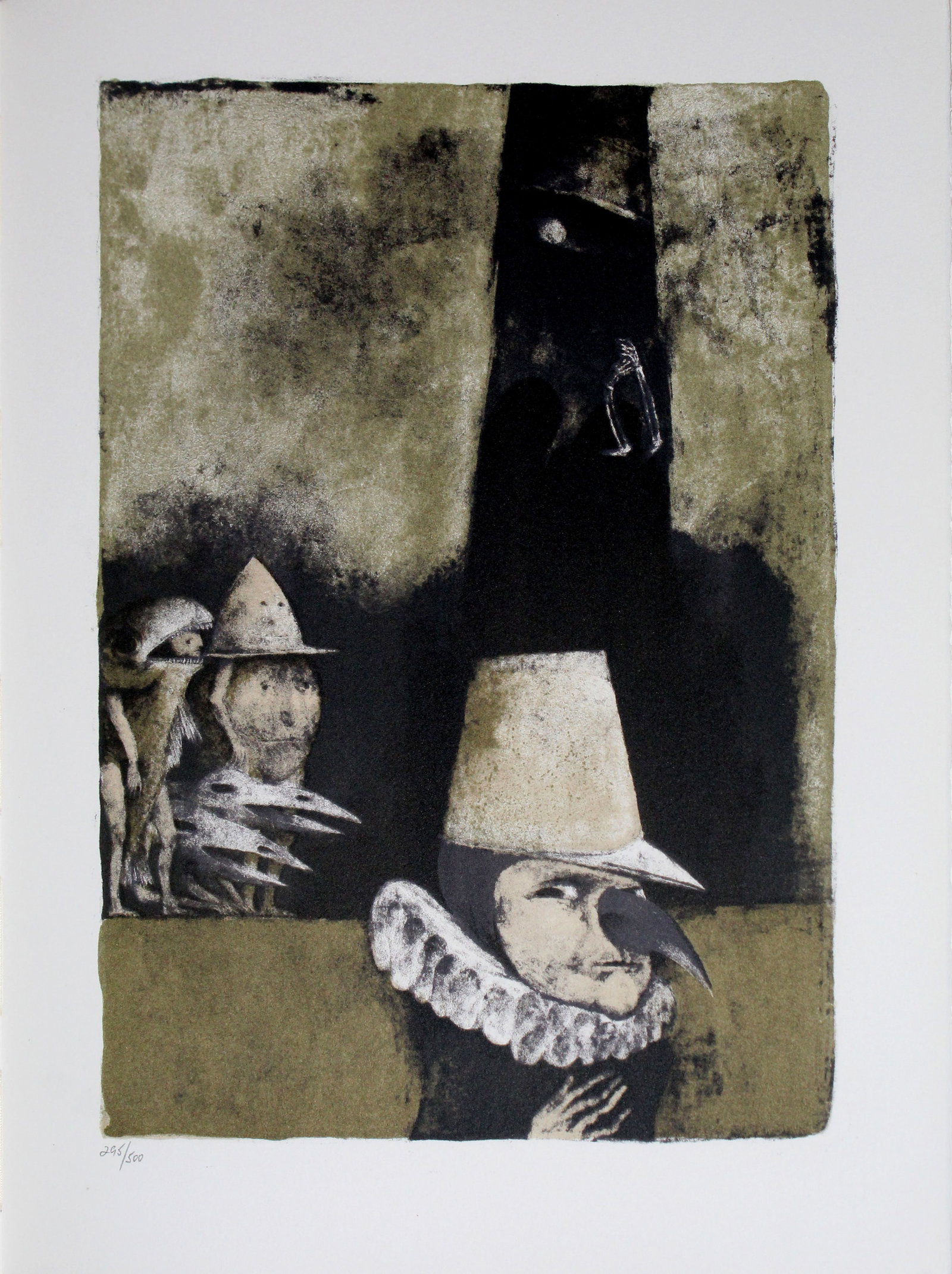 Federico Castellion - Untitled from "" The Mask of the Red Death"": Artist: Federico Castellion Title: Untitled from "" The Mask of the Red Death"" Year: 1969 Dimensions: 14 1/2 x 11 in. Edition: From the rare limited edition of 295 Publisher: Aquarius Press,