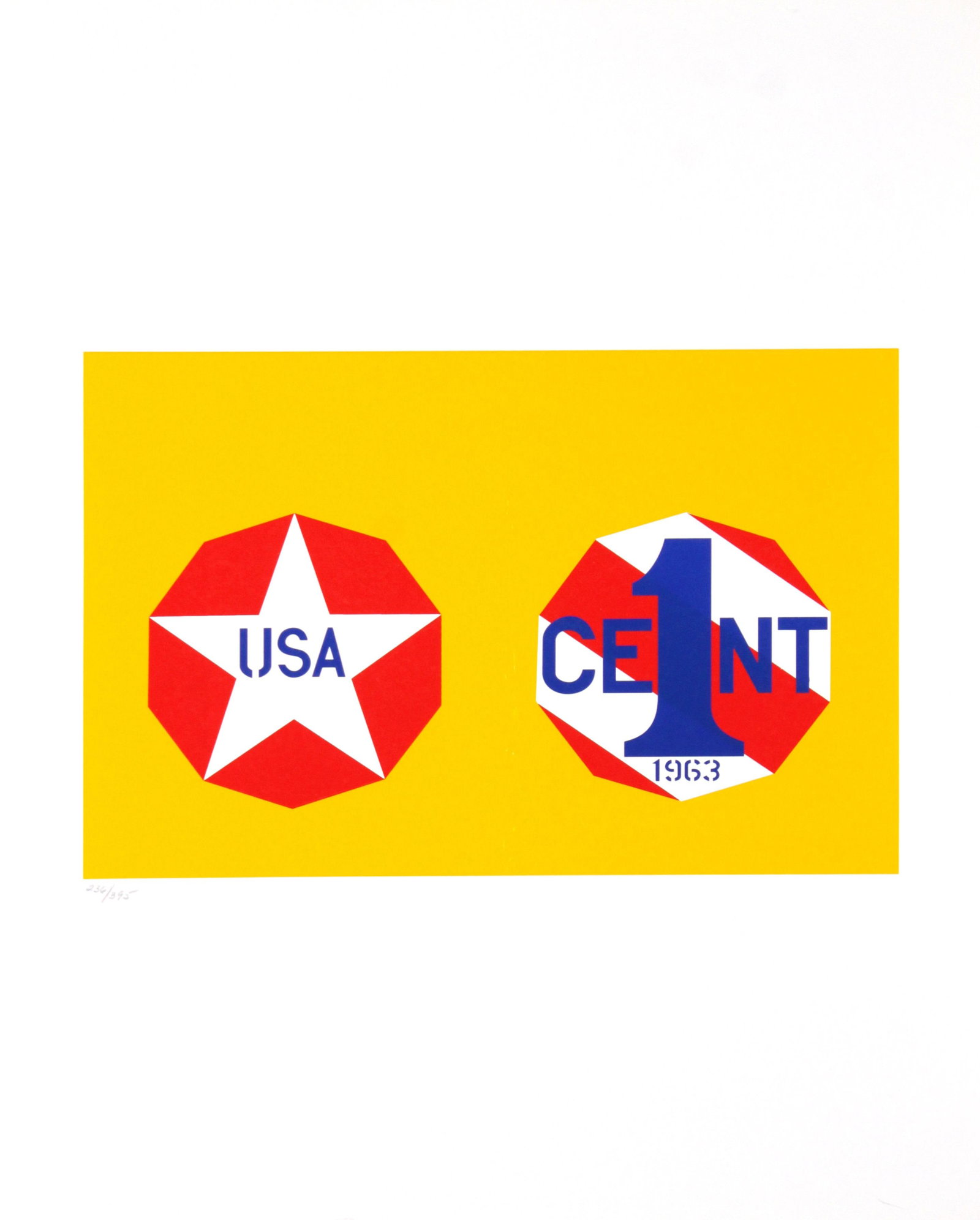 Robert Indiana - The American Dream 9: Artist: Robert Indiana Title: The American Dream 9 Year: 1997 Dimensions: 22.5in. by 17.5in. Edition: From the limited edition of 395 Publisher: Marco Fine Arts Contemporary Atelier El Segundo Suite: