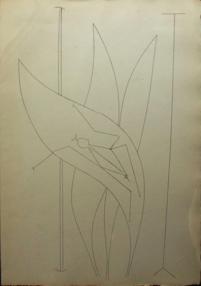 Pablo Picasso - Untitled (8.7.59): Artist: Pablo Picasso (after) Title: Untitled (8.7.59) Year: 1961 Dimensions: 10.5in. by 14.5in. Edition: From the rare limited edition Medium: Original lithograph on paper Condition: Excellent