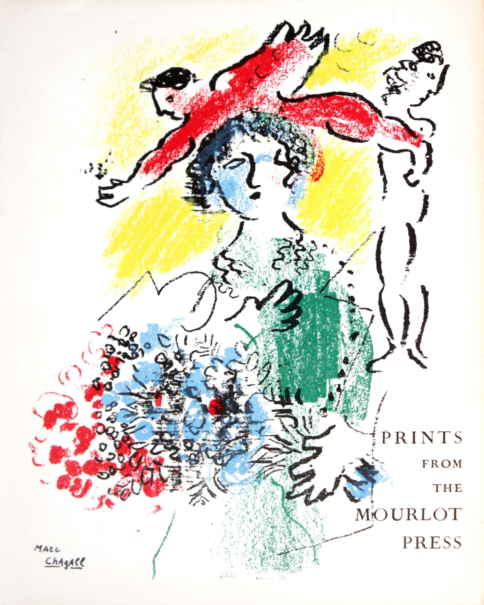 Marc Chagall - Prints from the Mourlot Press: Artist: Marc Chagall Title:"Prints from the Mourlot Press" Year: 1964 Dimensions: 7.5in. by 10in. Edition: From the rare limited edition Publisher: Fernand Mour