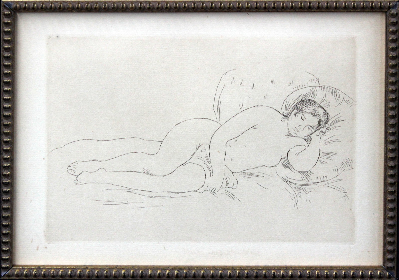 Pierre-Auguste Renoir - Femme Nue Couchee, Tournee a Droitte (1 of 1)