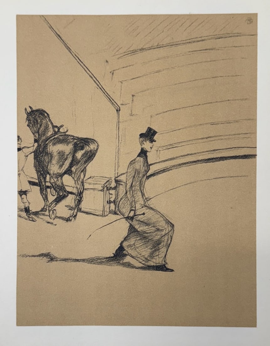 Henri de Toulouse-Lautrec (After) - Untitled Lithograph from ""The Circus"": Artist: Henri de Toulouse-Lautrec (After) Title: Untitled Lithograph from ""The Circus"" Year: 1952 Dimensions: 8 1/2 x 12 in. Edition: From the Edition of 1500 Publisher: Andre Sauret, Mourlot Paris
