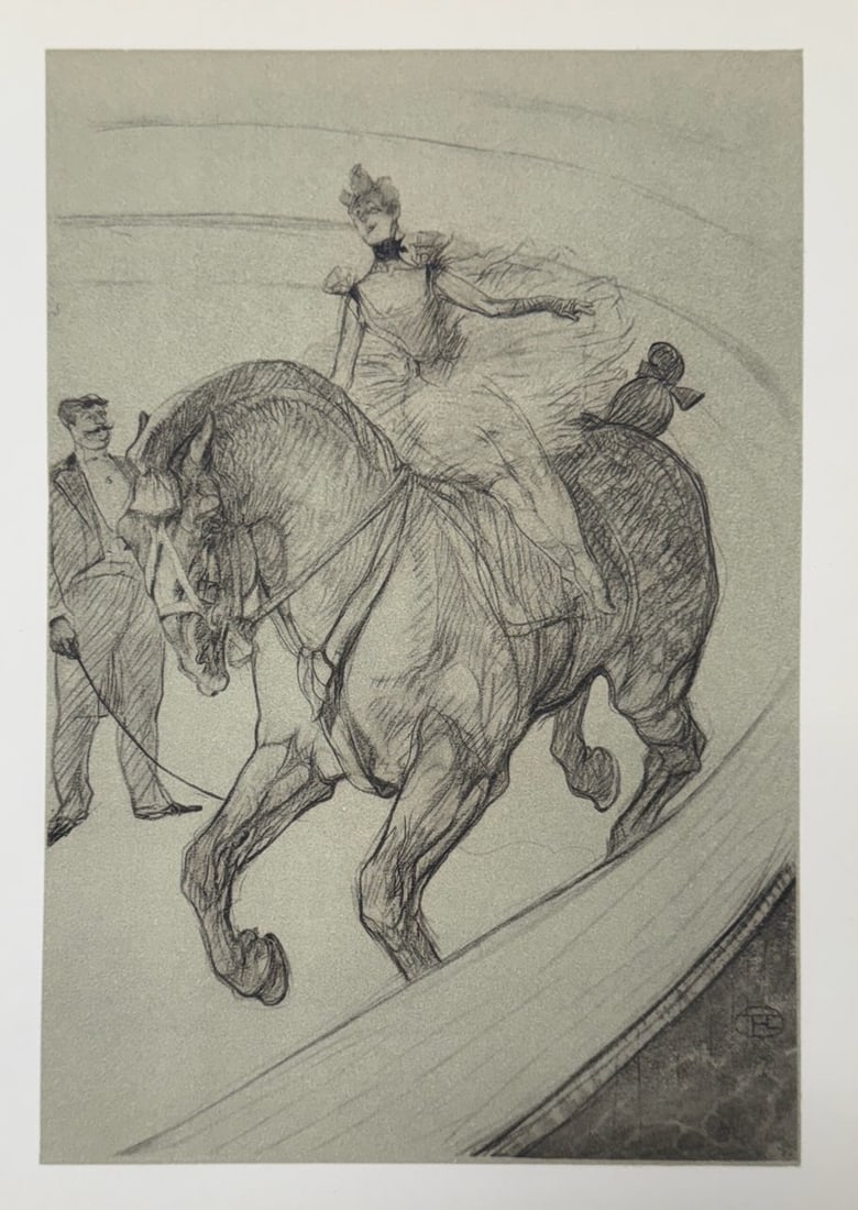 Henri de Toulouse-Lautrec (After) - Untitled Lithograph from ""The Circus"": Artist: Henri de Toulouse-Lautrec (After) Title: Untitled Lithograph from ""The Circus"" Year: 1952 Dimensions: 8 1/2 x 12 in. Edition: From the Edition of 1500 Publisher: Andre Sauret, Mourlot Paris