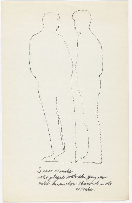 Andy Warhol - Letter S: Artist: Andy Warhol Title: Untitled 8 Year: 1953 Dimensions: 9.5in. by 6in. Edition: From the rare limited edition of approx. 100 Publisher: Andy Warhol New Yor