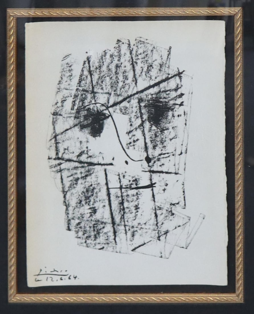 Pablo Picasso - Pour Daniel-Henry Kahnweiler: Artist: Pablo Picasso Title: Pour Daniel-Henry Kahnweiler Year: 1965 Dimensions: 22in. by 26in. Edition: From the rare limited edition of 100 Publisher: Verlag