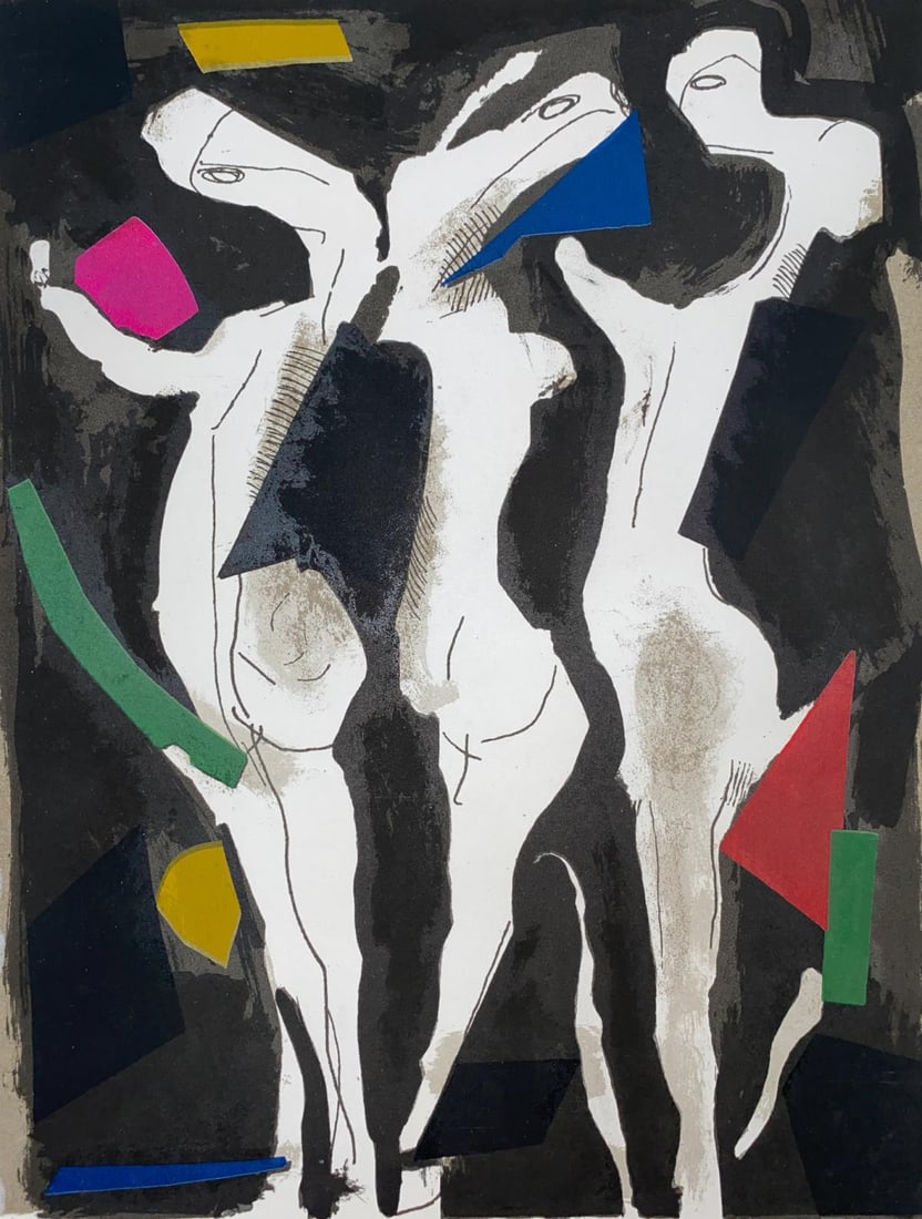Marino Marini - Untitled from XXe Siecle: Artist: Marino Marini Title: Untitled from XXe Siecle Dimensions: 12.5in. by 9.5in. Edition: From the rare limited edition Publisher: San Lazzaro Paris Suite: XXe Siecle Medium: Original lithograph