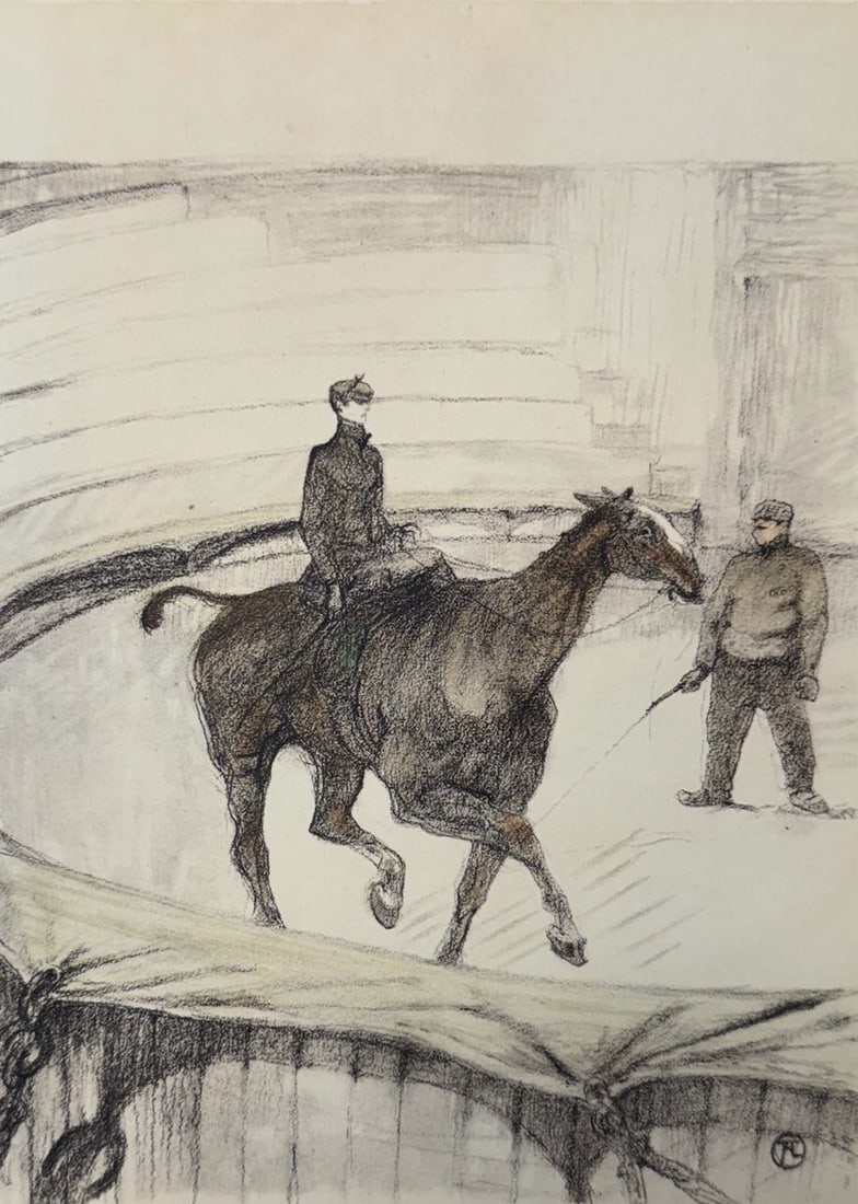Henri de Toulouse-Lautrec (After) - Untitled Lithograph from ""The Circus"": Artist: Henri de Toulouse-Lautrec (After) Title: Untitled Lithograph from ""The Circus"" Year: 1952 Dimensions: 8 1/2 x 12 in. Edition: From the Edition of 1500 Publisher: Andre Sauret, Mourlot Paris