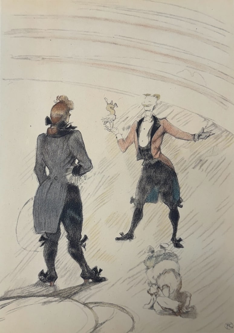 Henri de Toulouse-Lautrec (After) - Untitled Lithograph from ""The Circus"": Artist: Henri de Toulouse-Lautrec (After) Title: Untitled Lithograph from ""The Circus"" Year: 1952 Dimensions: 8 1/2 x 12 in. Edition: From the Edition of 1500 Publisher: Andre Sauret, Mourlot Paris