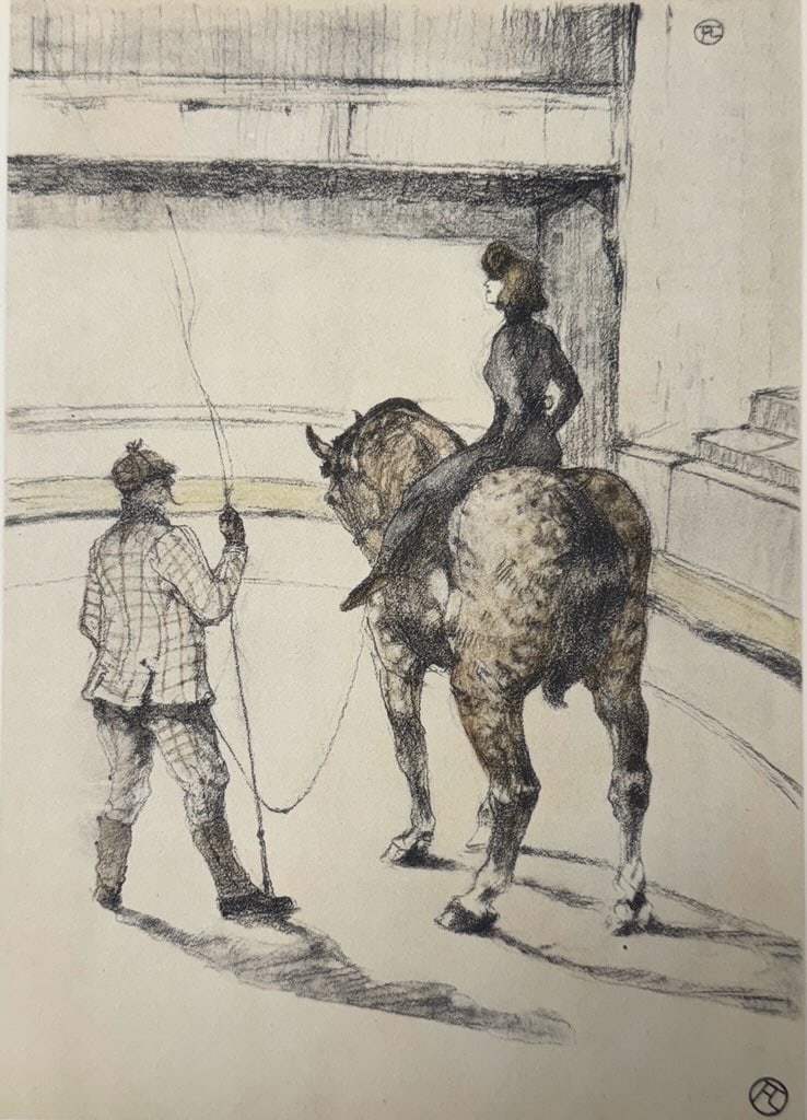 Henri de Toulouse-Lautrec (After) - Untitled Lithograph from ""The Circus"": Artist: Henri de Toulouse-Lautrec (After) Title: Untitled Lithograph from ""The Circus"" Year: 1952 Dimensions: 8 1/2 x 12 in. Edition: From the Edition of 1500 Publisher: Andre Sauret, Mourlot Paris