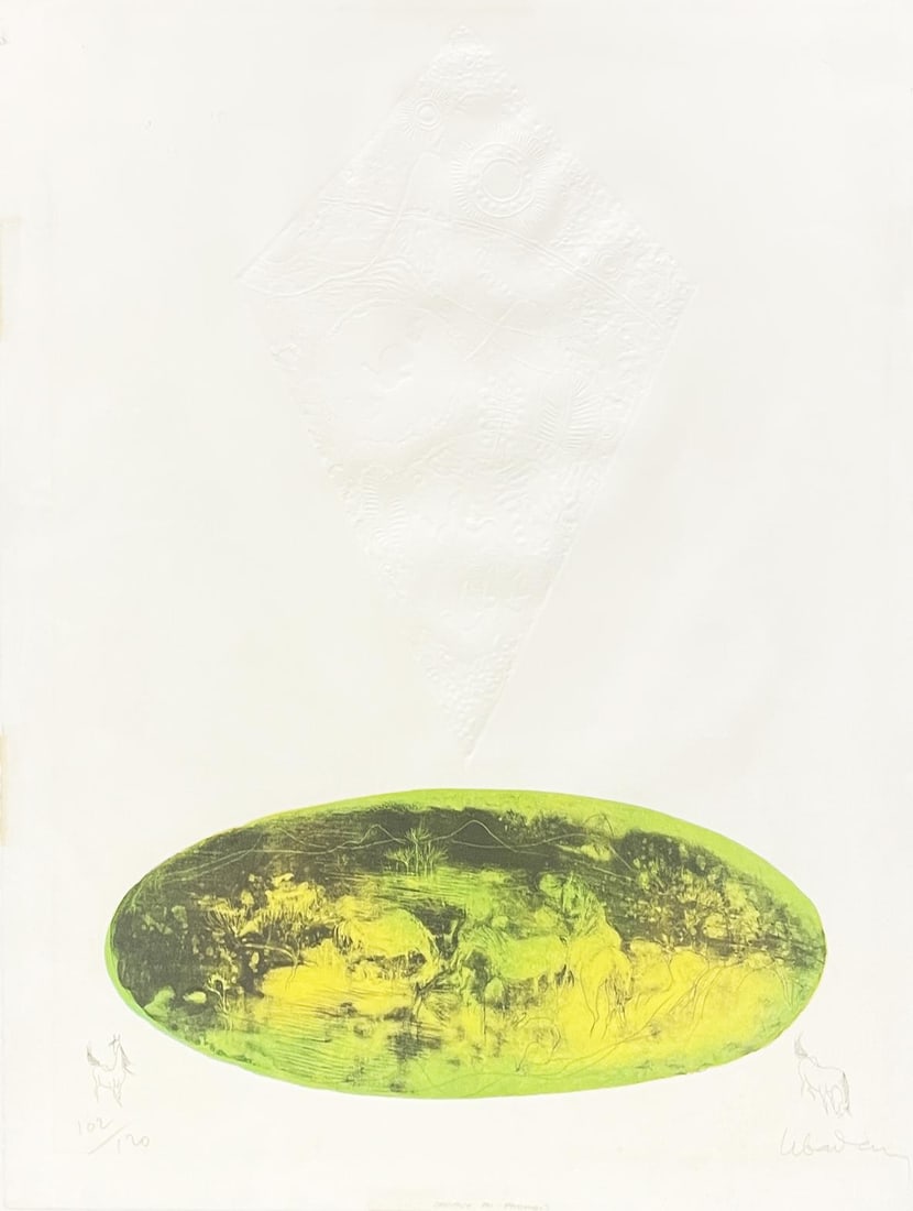 Hoi Lebedang - Chevaux Au Paradis: Artist: Hoi Lebedang Title: Chevaux Au Paradis Year: 1980s Dimensions: 19 1/2in. by 25 3/4in. Edition: From the rare limited edition of 120 Medium: Original Etc