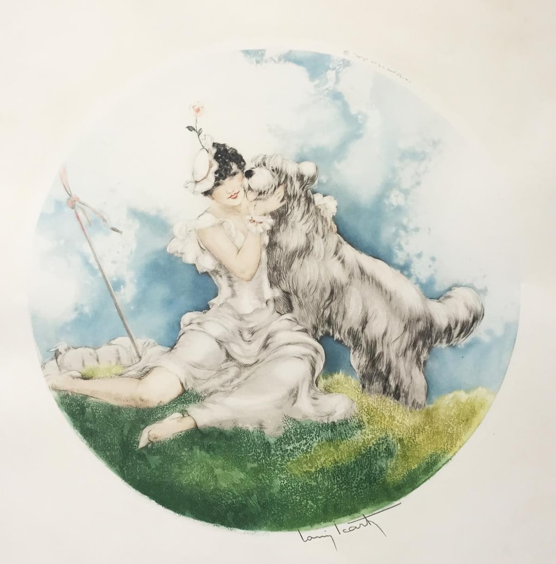 Louis Icart - Guardians (Berger et Bergere) (1 of 1)
