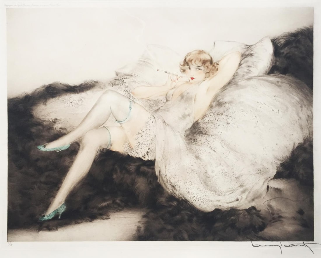 Louis Icart - White Underwear