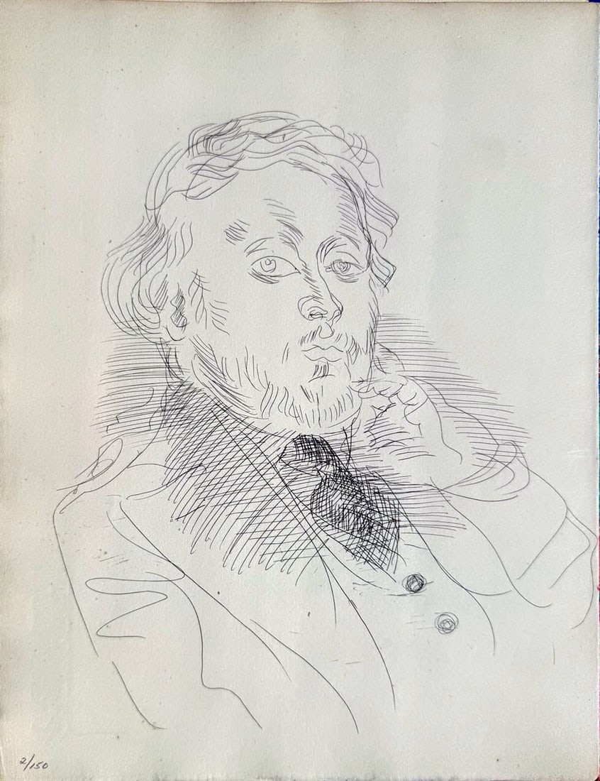 Raoul Dufy - Untitled Lithograph from ""Eloge De Raoul Dufy"": Artist: Raoul Dufy Title: Untitled Lithograph from ""Eloge De Raoul Dufy"" Year: 1931 Dimensions: 10 x 7 in. Edition: From the limited edition of 150 Publisher: Pour les Amis du Docteur Lucien-Graux,