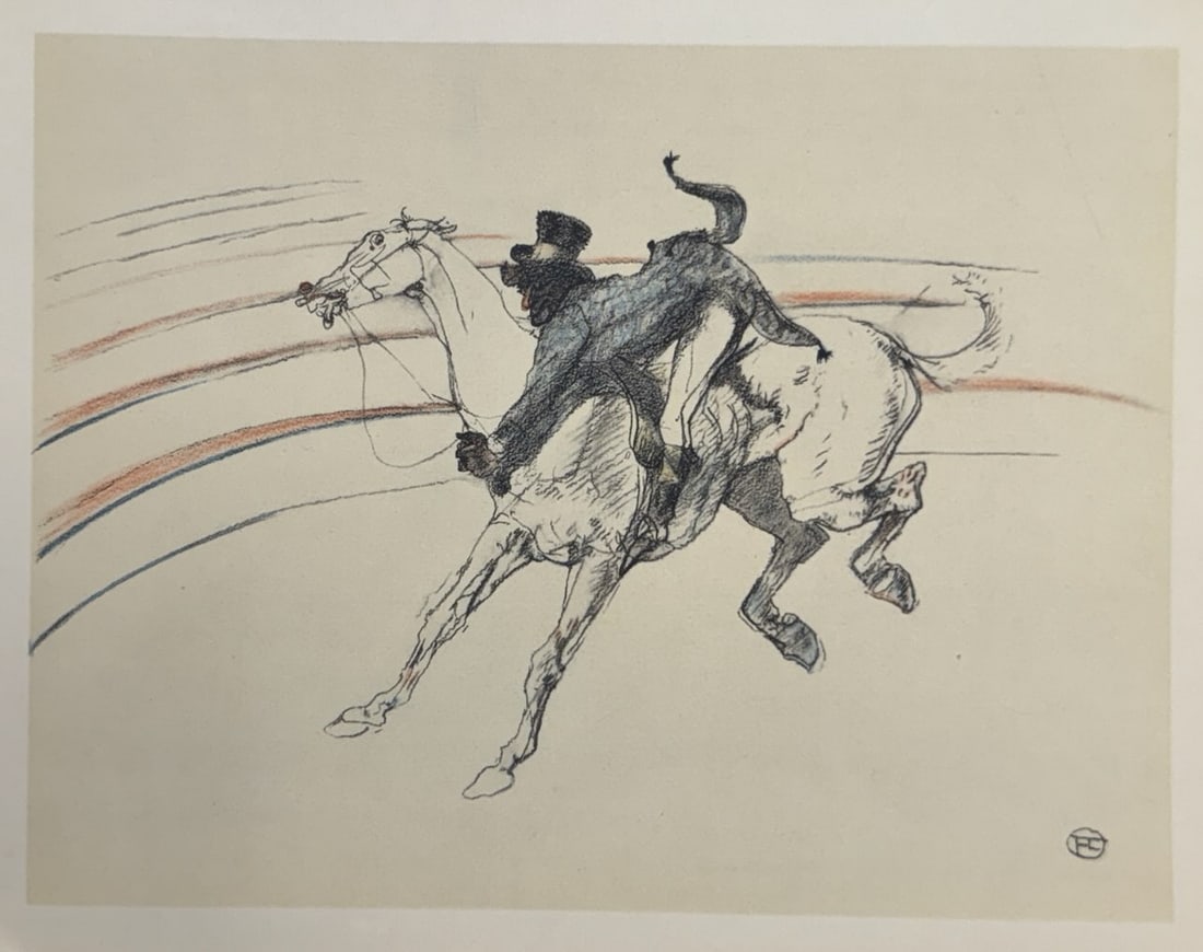 Henri de Toulouse-Lautrec (After) - Untitled Lithograph from ""The Circus"": Artist: Henri de Toulouse-Lautrec (After) Title: Untitled Lithograph from ""The Circus"" Year: 1952 Dimensions: 8 1/2 x 12 in. Edition: From the Edition of 1500 Publisher: Andre Sauret, Mourlot Paris