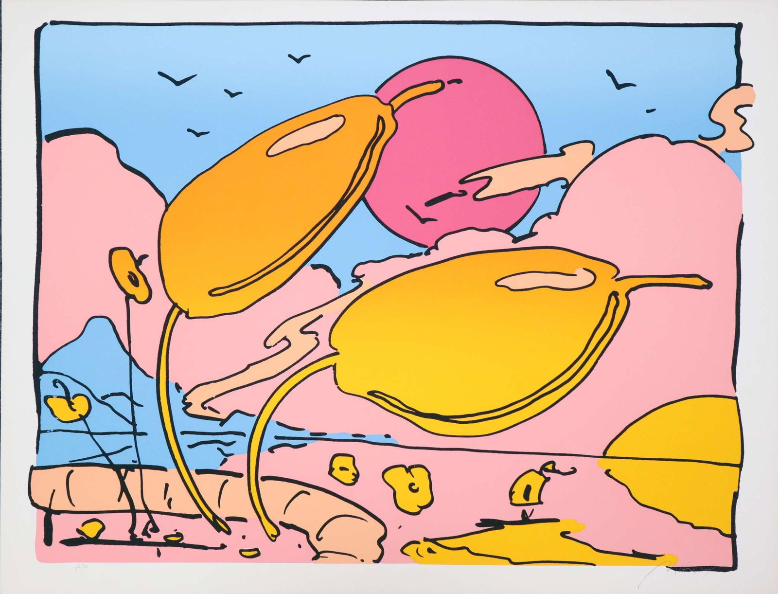 Peter Max - Tropical Flowers (1 of 1)