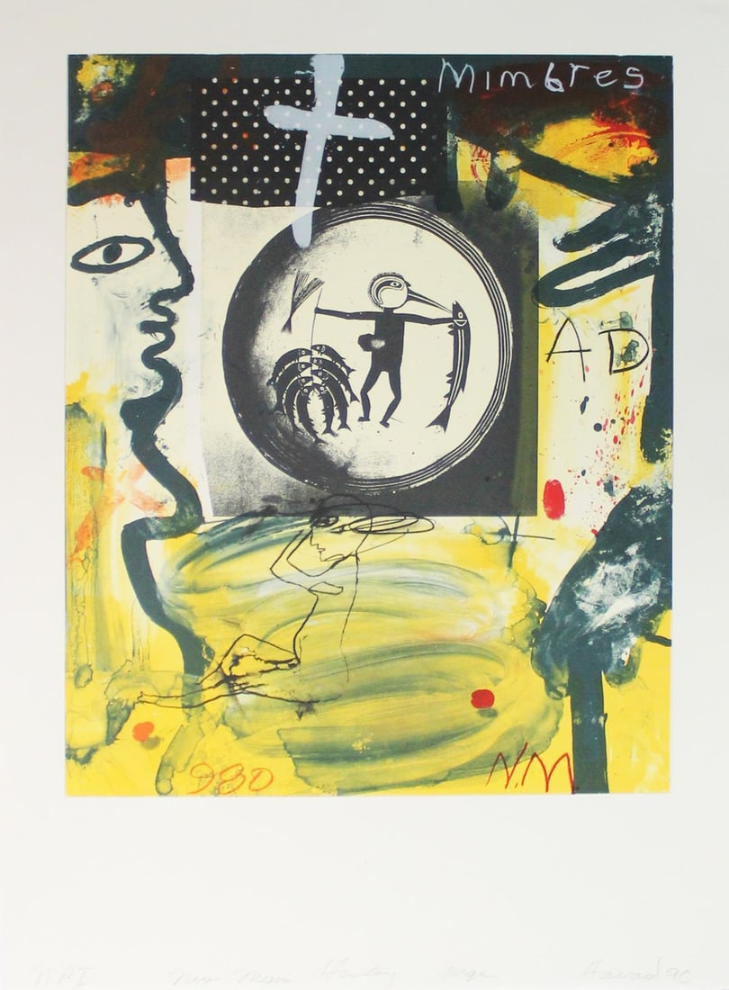 James Havard - New Mexico History Page: Artist: James Havard Title: New Mexico History Page Year: 1990 Dimensions: 30in. by 21 3/4in. Edition: From the Rare Limited Naravisa Press Impression Edition Publisher: Museum of New Mexico