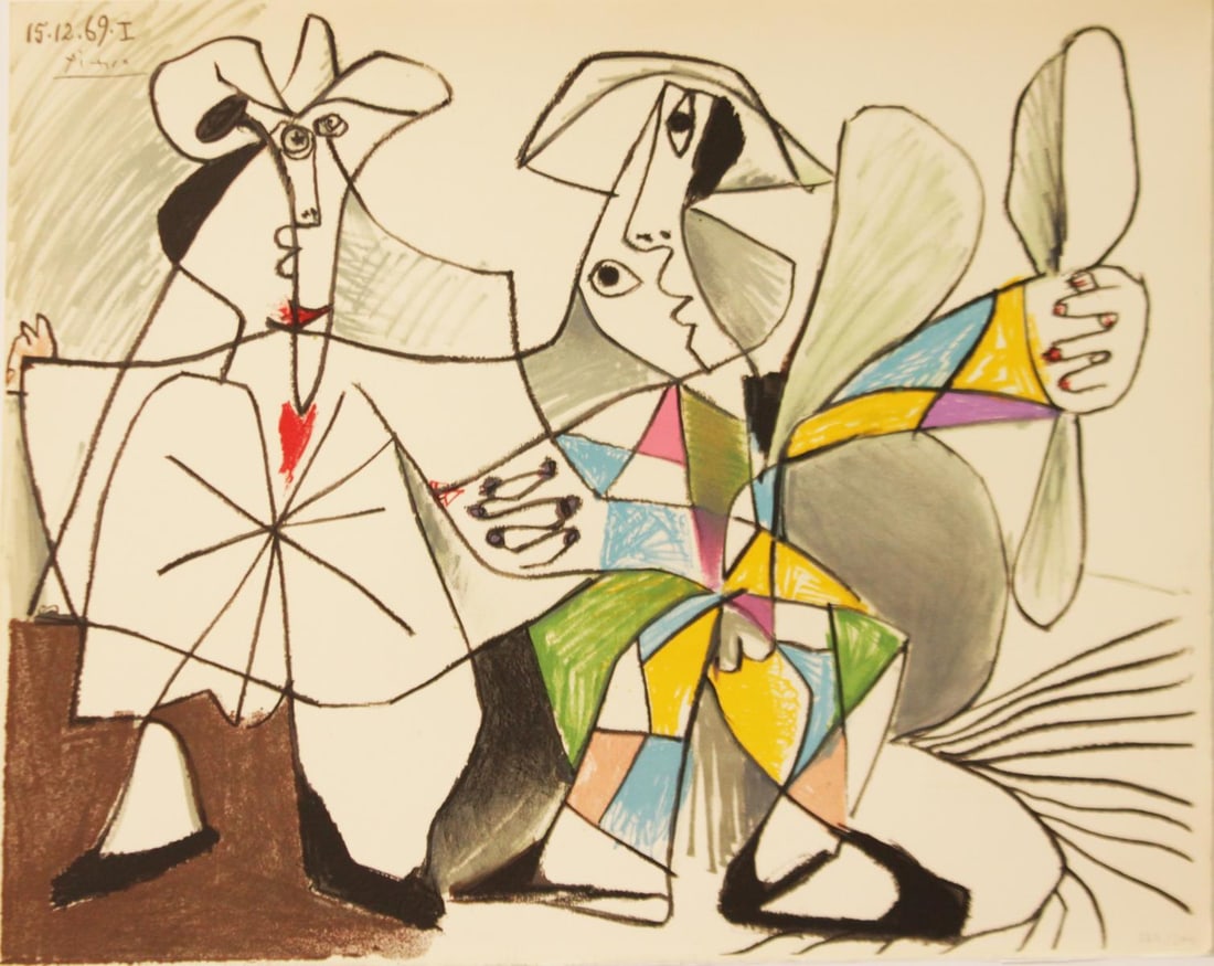 Pablo Picasso - 15 12 69 I: Artist: Pablo Picasso Title: 15 12 69 I Year: 1969 Dimensions: 16in. by 20in. Edition: From the Rare Limited Edition of 300 Publisher: Le Vent d Arles <