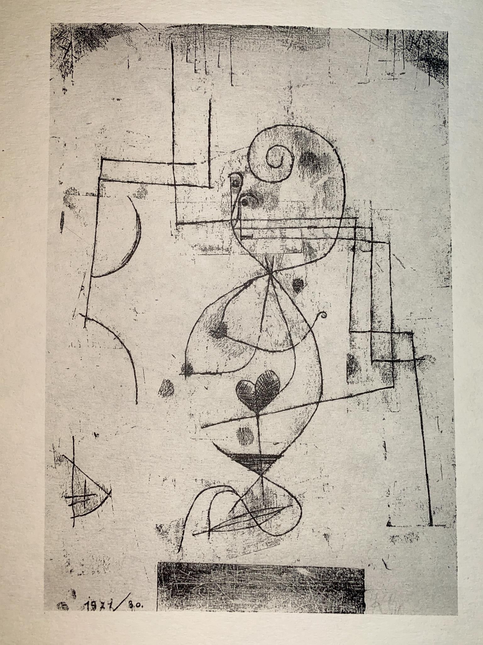 Paul Klee - Queen of Hearts: Artist: Paul Klee Title: Queen of Hearts Year: 1947 Dimensions: 9in. by 12in. Edition: from the rare limited edition of 2000 Publisher: The Museum Of Modern Art