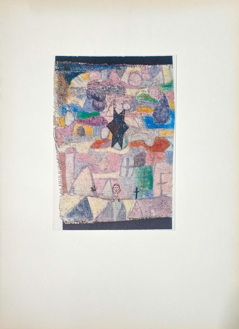 Paul Klee (After) - Under The Black Star: Artist: Paul Klee (After) Title: Under The Black Star Year: 1957 Dimensions: 12.75in. by 16.5in. Edition: From the rare limited edition Publisher: Phoebus-Verlag Suite: Klee Medium: Original color