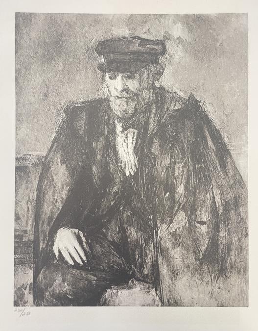 Paul Cezanne (After) - Portrait of Gardener Vallier: Artist: Paul Cezanne (After) Title: Portrait of Gardener Vallier Year: 1914 Dimensions: 15in. by 11in. Edition: From the rare limited edition of 250 Publisher: Bernheim-Jeune Editeurs Paris Suite: