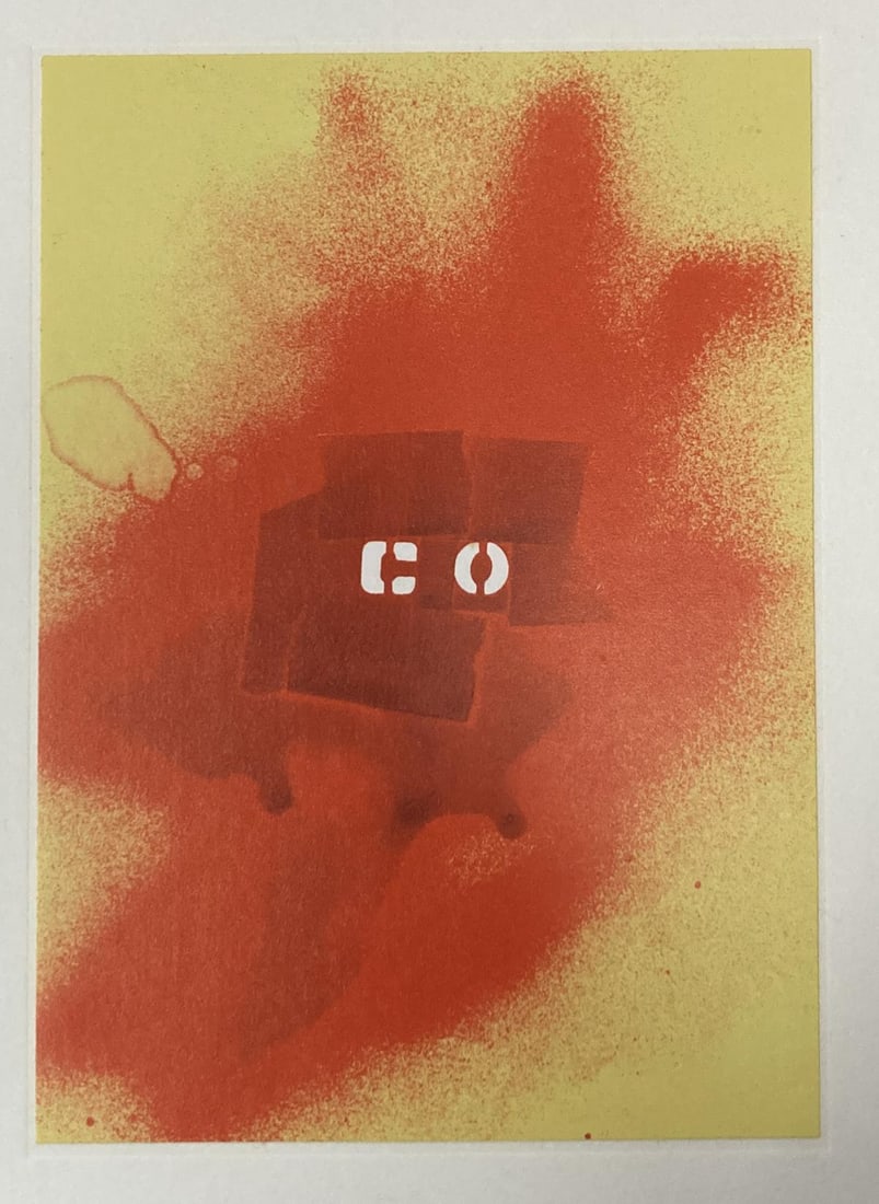 Claes Oldenburg - Notes in Hand Cover Page: Artist: Claes Oldenburg Title: Notes in Hand Cover Page Year: 1972 Dimensions: 8in. by 10in. Edition: From the rare limited edition of 100 Publisher: Professional Prints Suite: Notes in Hand Medium: