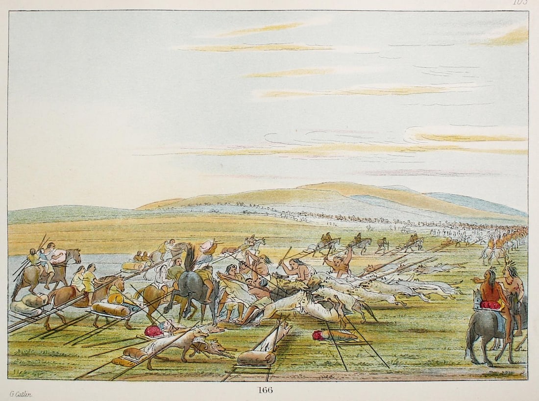 George Catlin - Plate 103 from The North American Indians: Artist: George Catlin Title: Plate 103 from The North American Indians Year: 1844 Dimensions: 10in. by 6 1/4in. Edition: From the Rare Limited Edition Publisher: Chatto and Windus London Suite: The