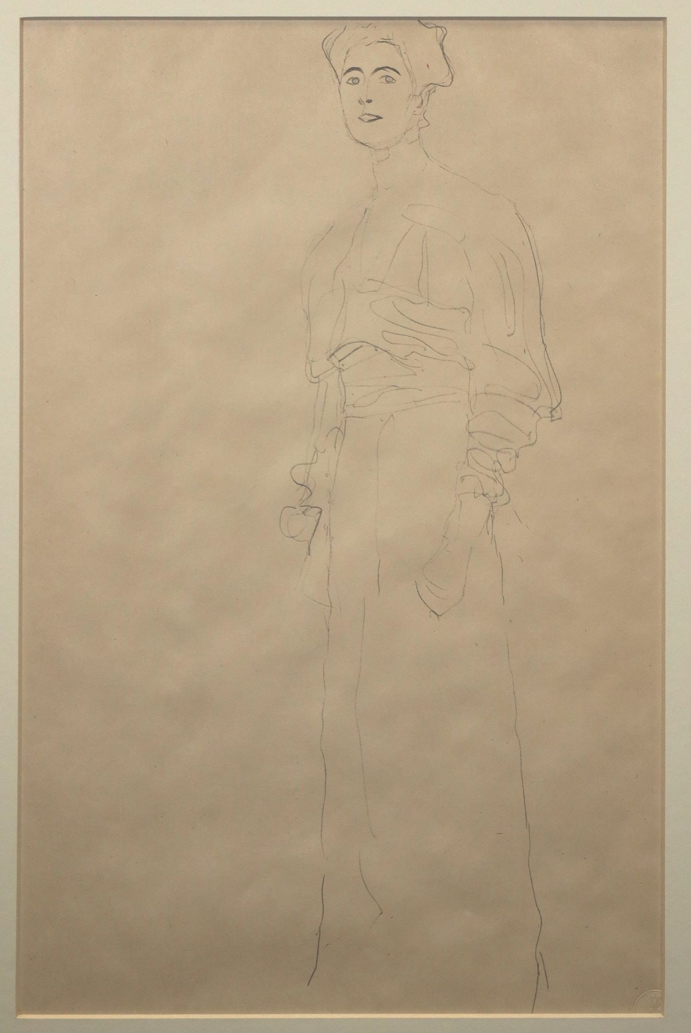 Gustav Klimt (After) - Frauenbildnis: Artist: Gustav Klimt (After) Title: Frauenbildnis Year: 1986 Dimensions: 21 1/2 x 14 1/2 in. Edition: 138 from the rare limited edition of 1000 Suite: Faksimilie der Moderne 4 Medium: Original