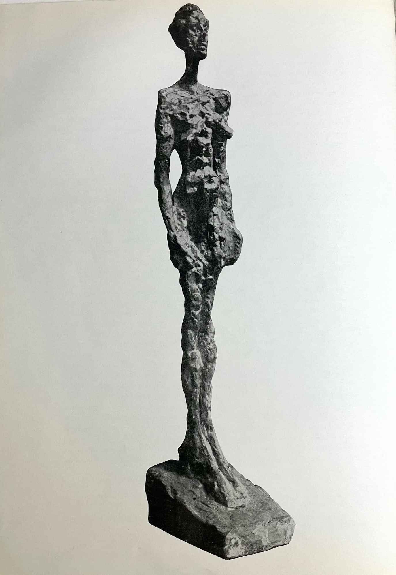 Alberto Giacometti - Standing Nude II Sculpture (After): Artist: Alberto Giacometti Title: Standing Nude II Sculpture Year: 1954 Dimensions: 11in. by 15in. Edition: From the rare limited edition Publisher: Paris. Maeght Suite: Derriere le Miroir No. 65 Medi