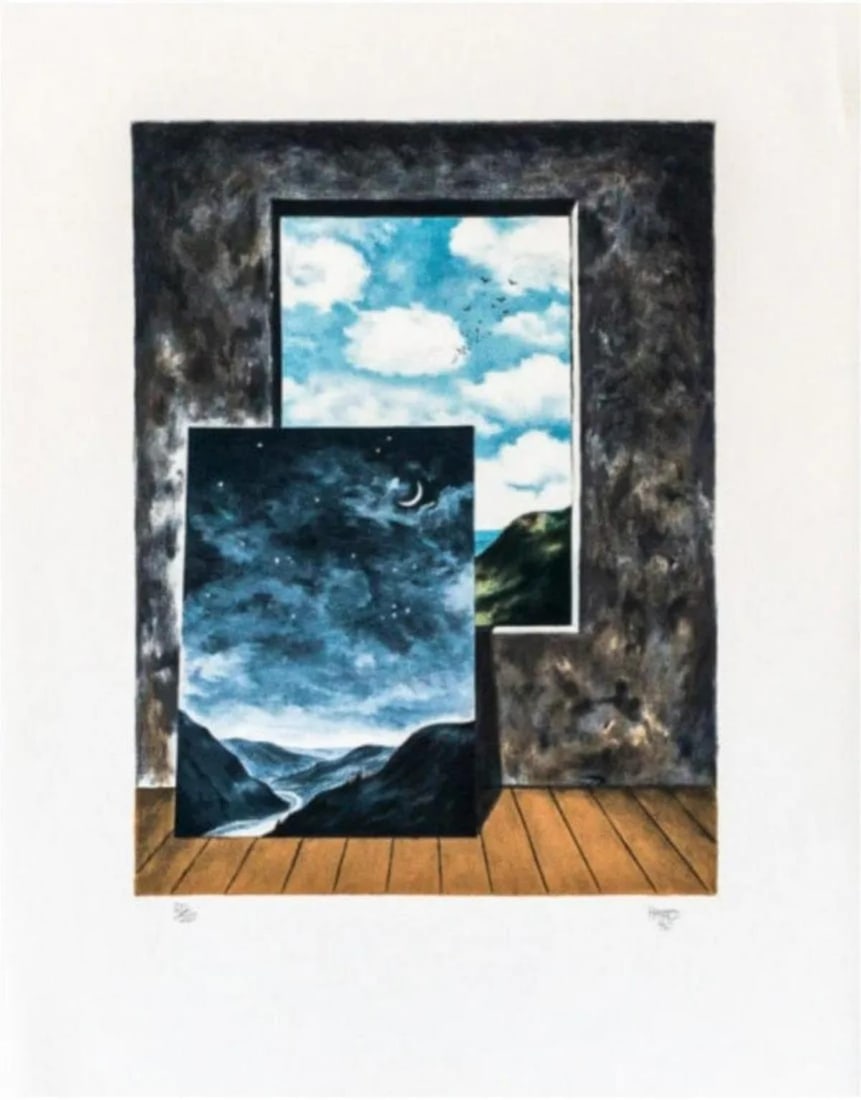 Michael Hasted - Light of Discovery: Artist: Michael Hasted Title: Light of Discovery Year: 1980 Dimensions: 18in. by 24in. Edition: From the Rare Limited Edition of 250 Medium: Lithograph in Colors Condition: Excellent Signature