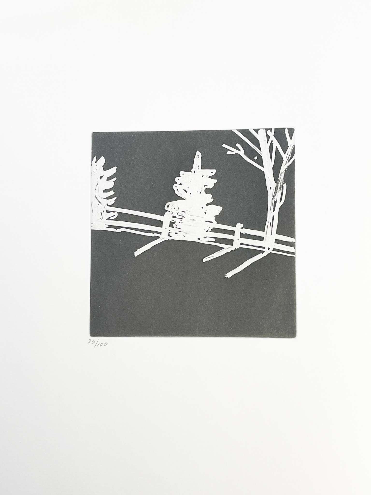 Alex Katz - Never Happened: Artist: Alex Katz Title: Never Happened Year: 2005 Dimensions: 9 x 12 in. Edition: From the rare limited edition of 100 Publisher: Arion Press Suite: Gloria Medium: Original Etching on paper Condition