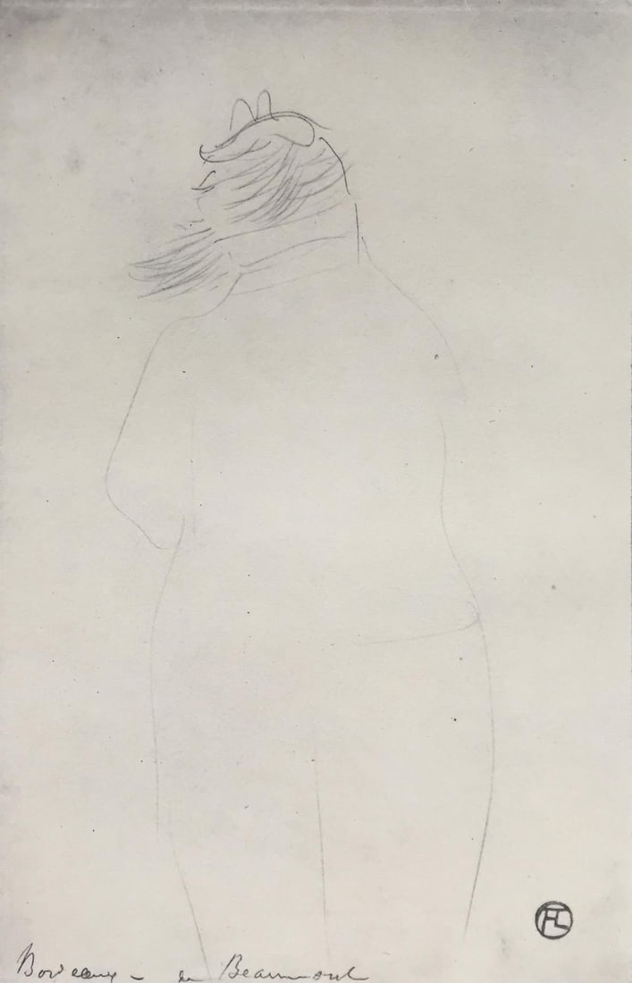 Henri Toulouse-Lautrec (After) - Untitled VII from 70: Artist: Henri Toulouse-Lautrec (After) Title: Untitled VII from 70 Dessins de Henri de Toulouse Lautrec Year: 1930 Dimensions: 12in. by 17in. Edition: V from the rare limited edition of X Publisher: C
